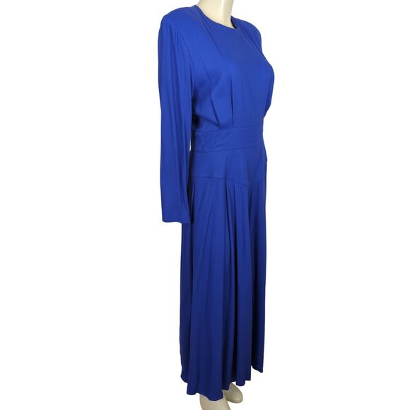 BARBOGLIO cristina jan Size 12 Vintage Long Sleeve Palazzo Pants Blue Jumpsuit‎ - Picture 4 of 16
